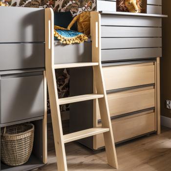 Funflex 3S Niedrige Kommode mit Fronten aus Birke